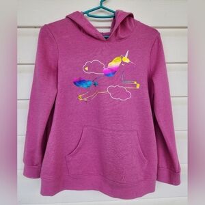 NWOT Cat & Jack Pink Multi-Color Unicorn Shiny Bling Hoodie Sell Out!